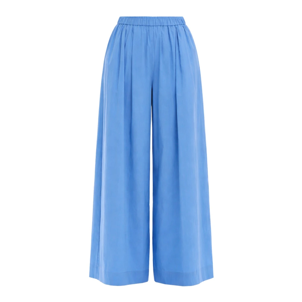 Meimeij Women's Blue Wide Trousers - Wide Trousers - Xs - Trousers