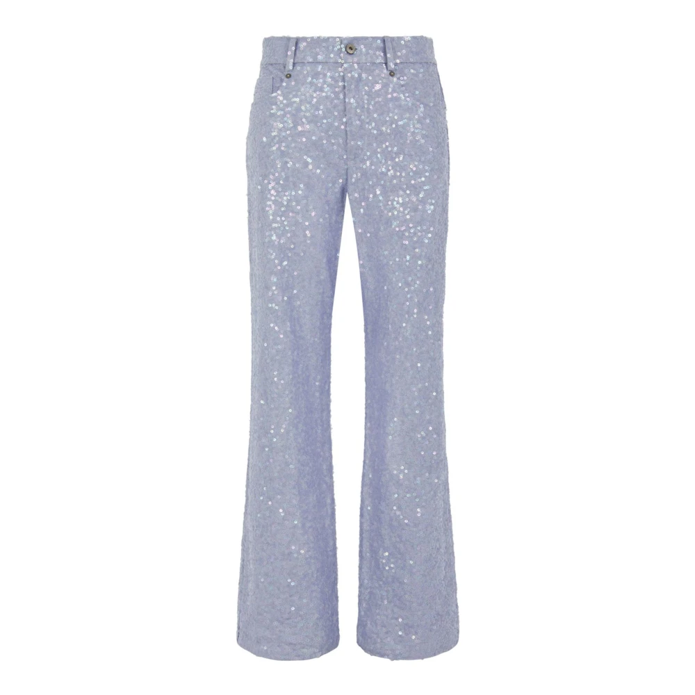 P.a.r.o.s.h. Pailletten Periwinkle Blauwe Jeans Purple Dames
