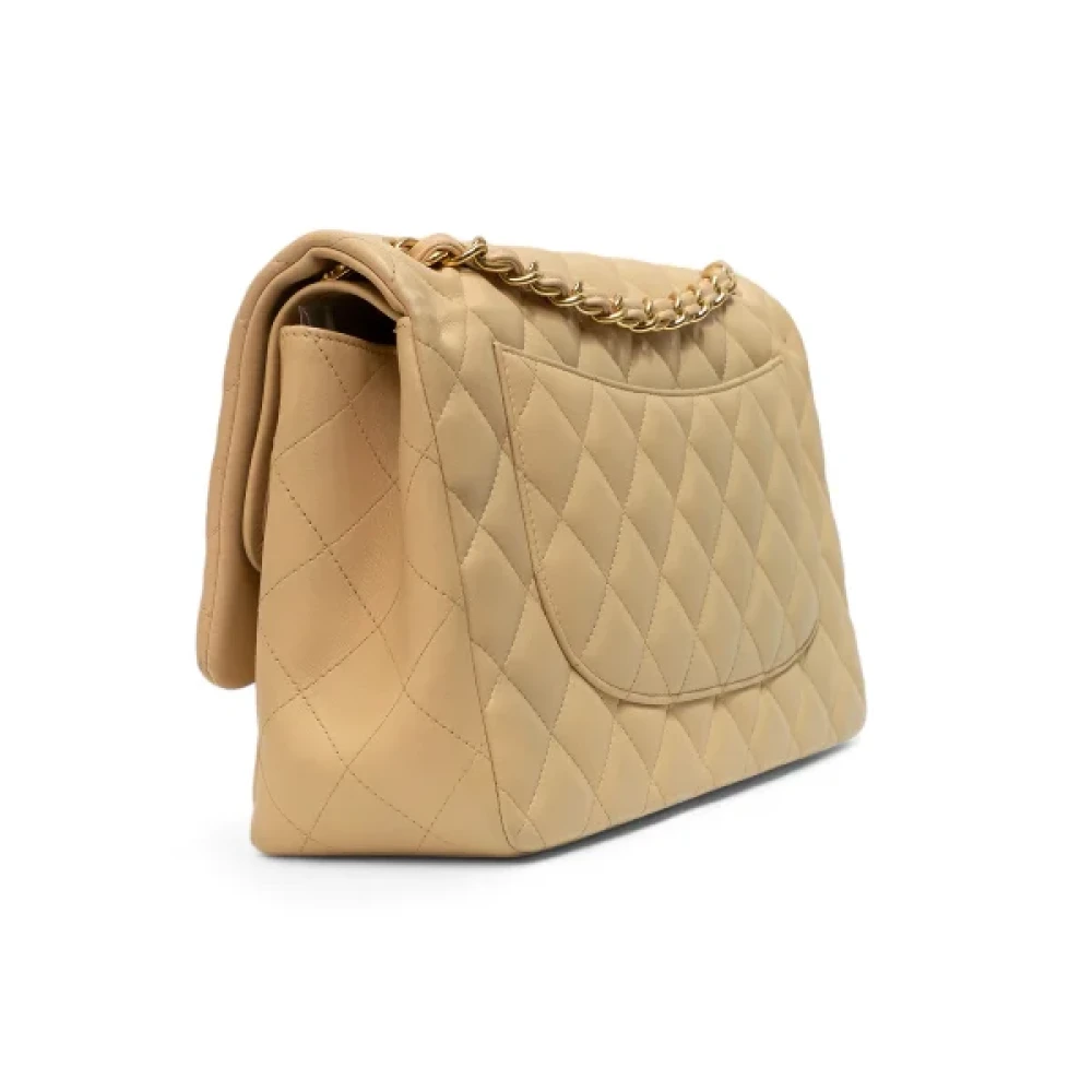 Chanel Vintage Pre-owned Fabric chanel-bags Beige Dames