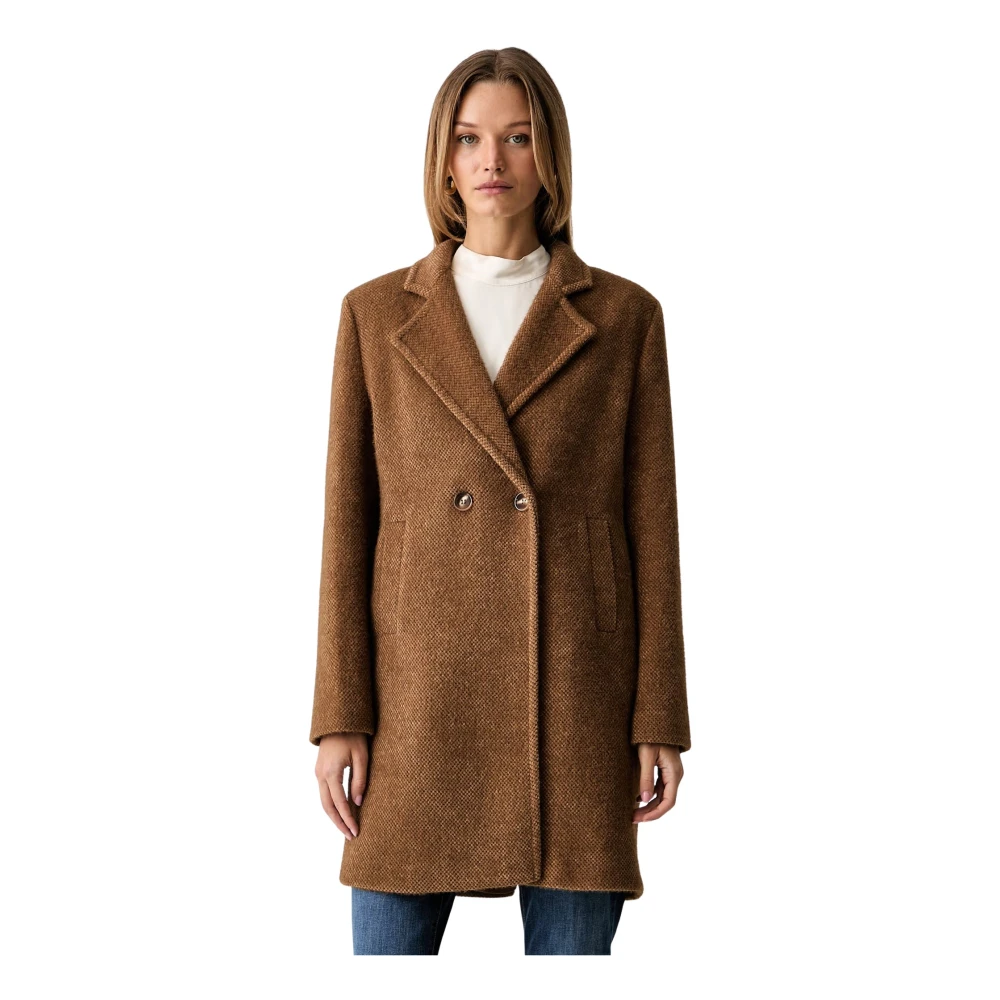 Fracomina Donna Marrone Cappotti, M, New,