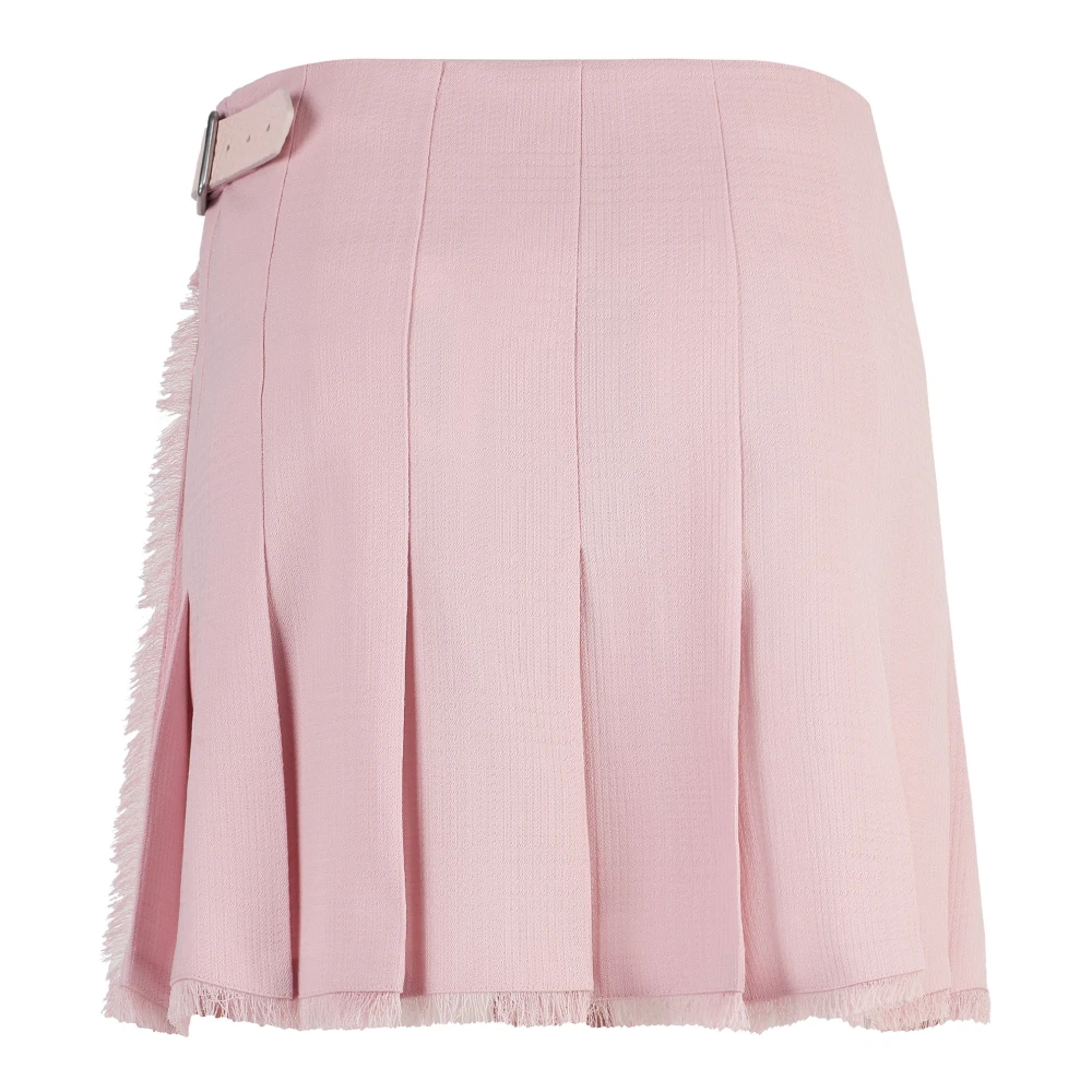 Burberry Omgeslagen rok met gesp Pink Dames