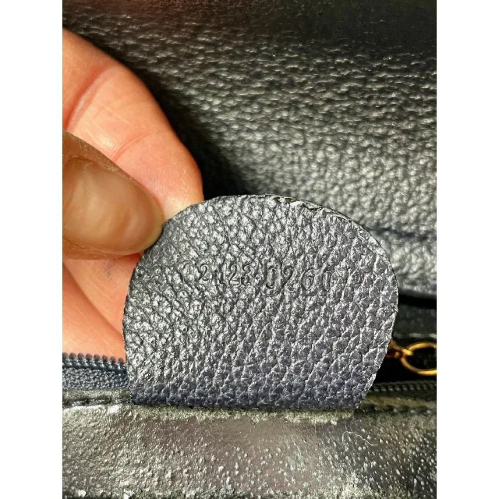 Gucci Vintage Pre-owned Leather gucci-bags Blue Dames