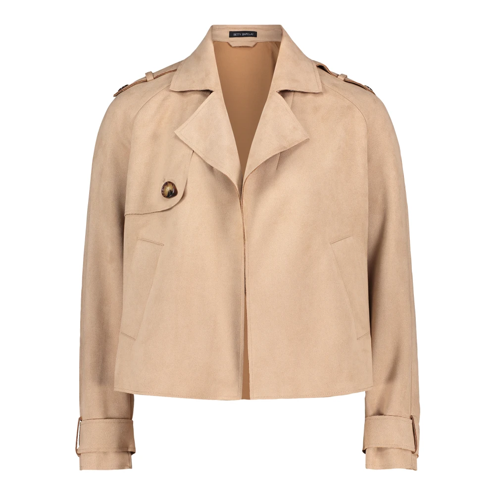 Betty Barclay Casual Blazer Jas Lange Mouw Beige Dames
