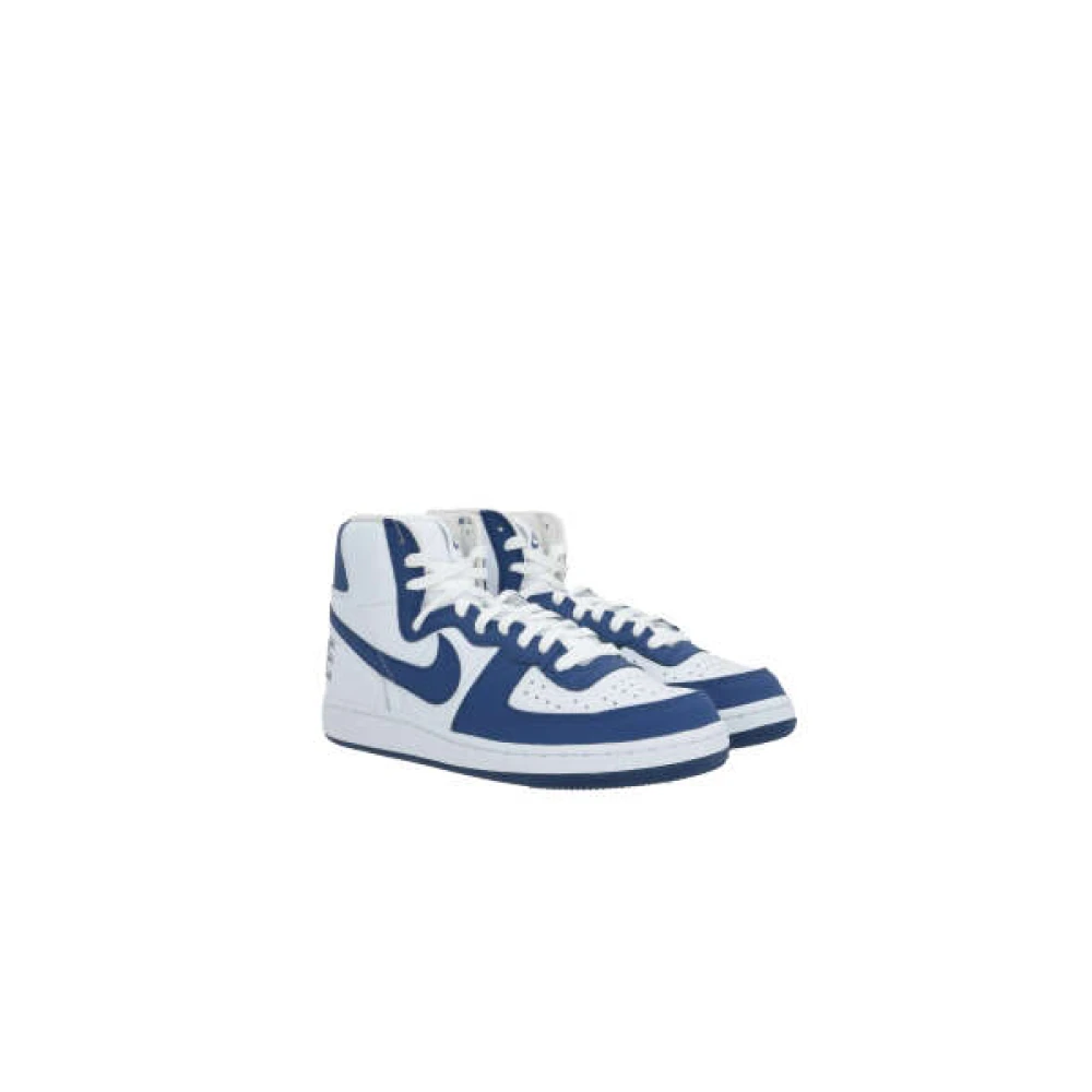 Comme des Garçons Blauwe High-Top Sneakers van Nike x Comme des Garcon Blue Heren