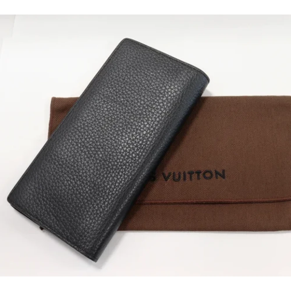 Louis Vuitton Vintage Pre-owned Leather wallets Black Heren