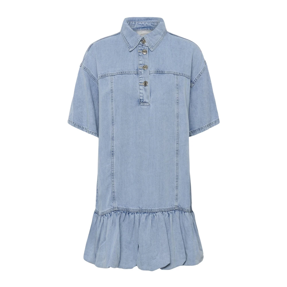 Gestuz Women's Blue Shirt Dresses, Xl, Gzsauda Denim Dress