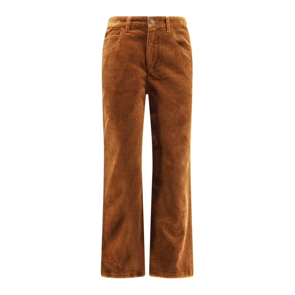 Marant Étoile Pantalones Rectos Trousers Mujer Marrón M