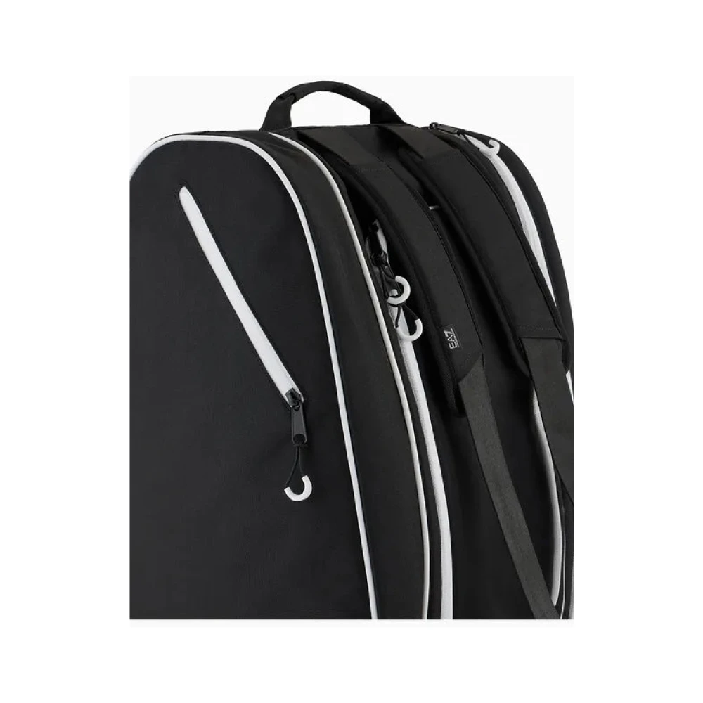 Emporio Armani EA7 Zwarte schoudertas voor atleten Black Heren