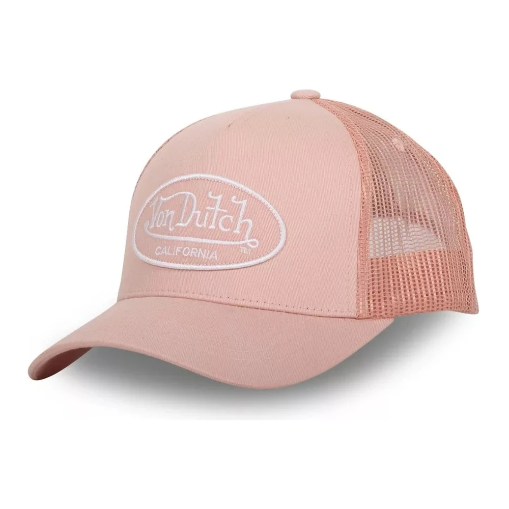 Von Dutch Roze Trucker Cap met Lof CB B7 Pink Heren