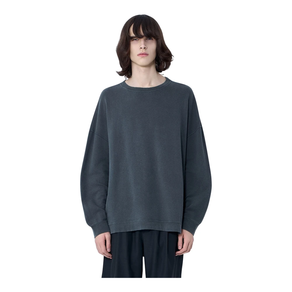 Our Legacy Men's Gray Sweatshirts, M, Washed Oversized Sweatshirt