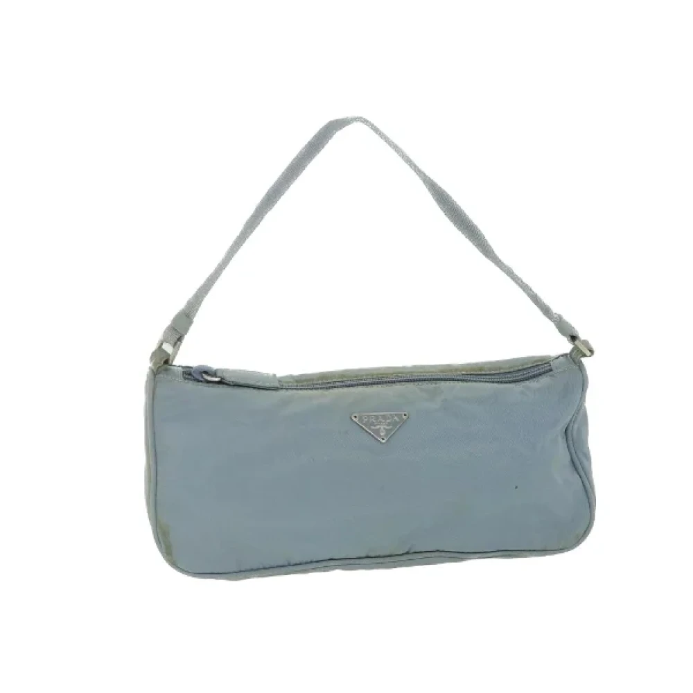 Prada Vintage Pre-owned Nylon prada-bags Blue Dames