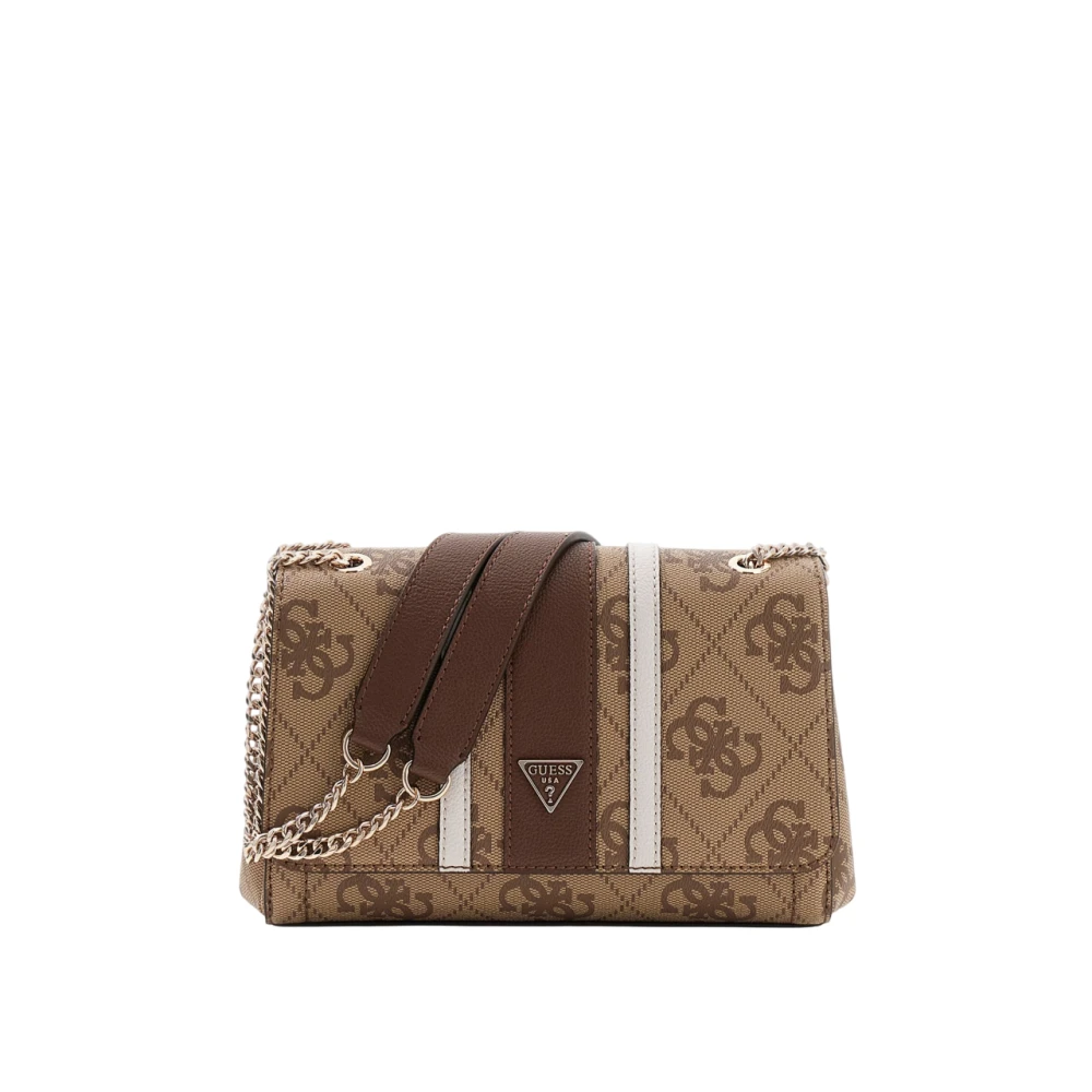 Guess Donna Bianco/Beige/Marrone Donne, Borsa A Mano, Borsa A Spalla Convertibile Xbody Noelle Ii, - Immagine 3