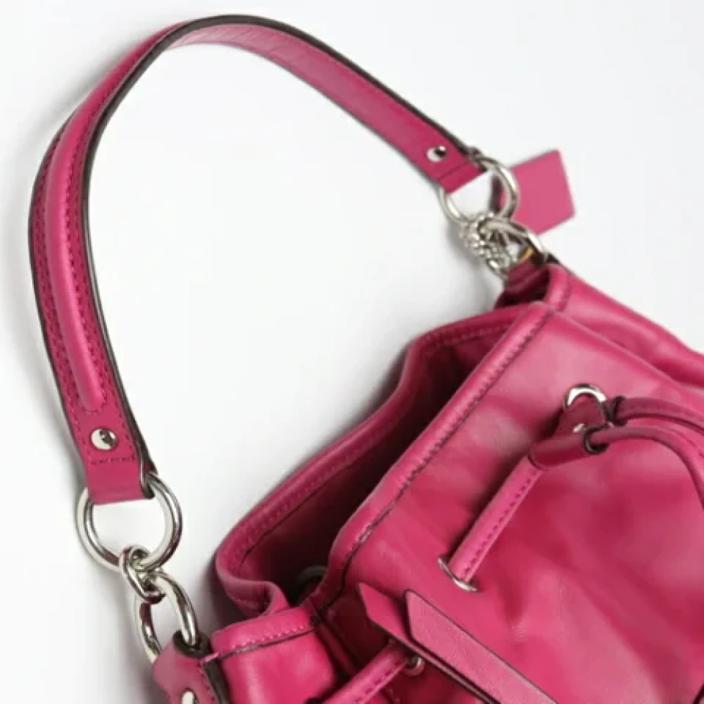 Coach Pre-owned Fabric shoulder-bags Pink Dames