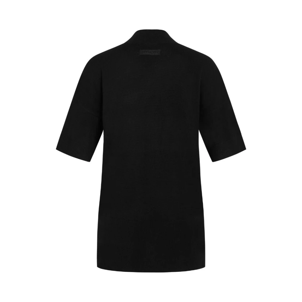 Heartmade Turtle Neck Gebreide Blouse Black Dames