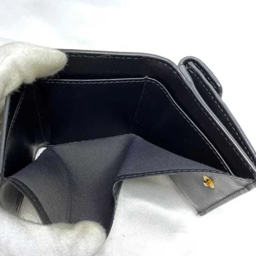 Fendi Vintage Pre-owned Leather wallets Black Unisex