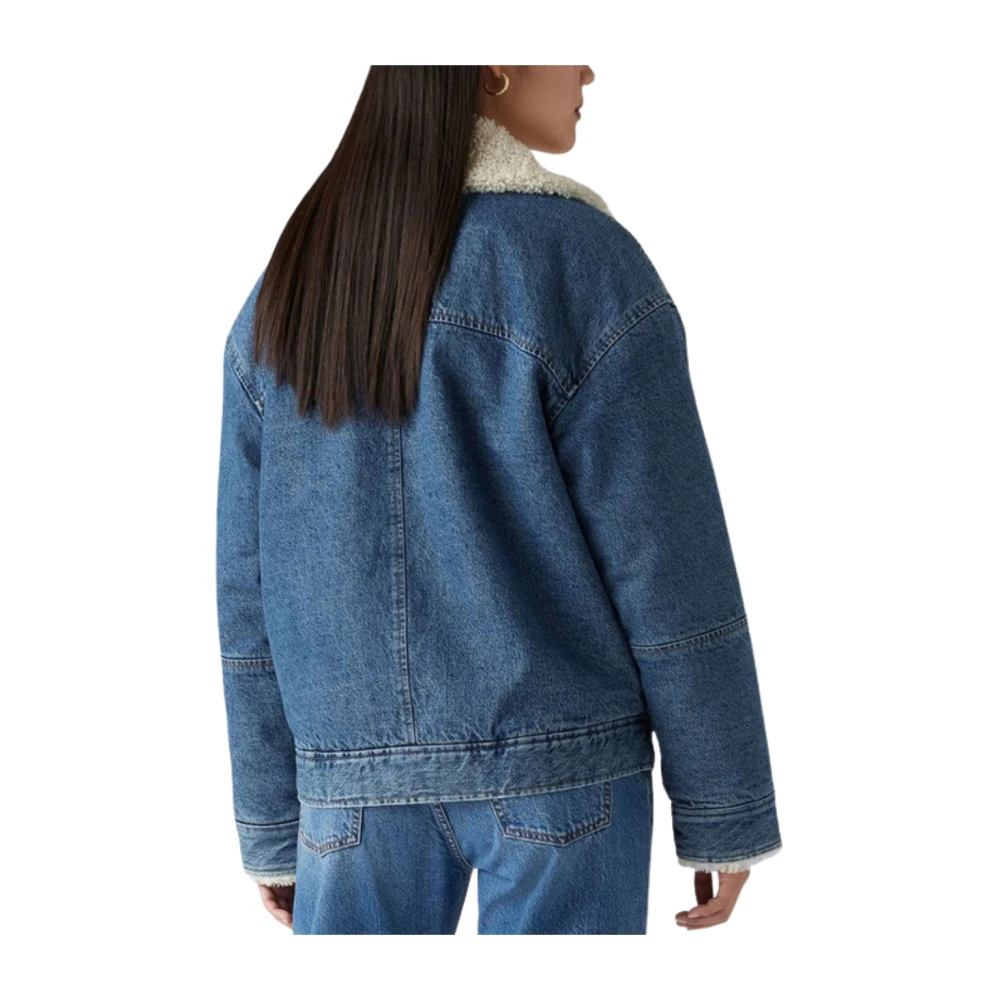 Levi's Sherpa Flight Jacket Blue Dames