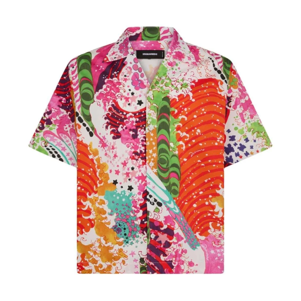 Dsquared2 Short Sleeve Shirts Multicolor Heren