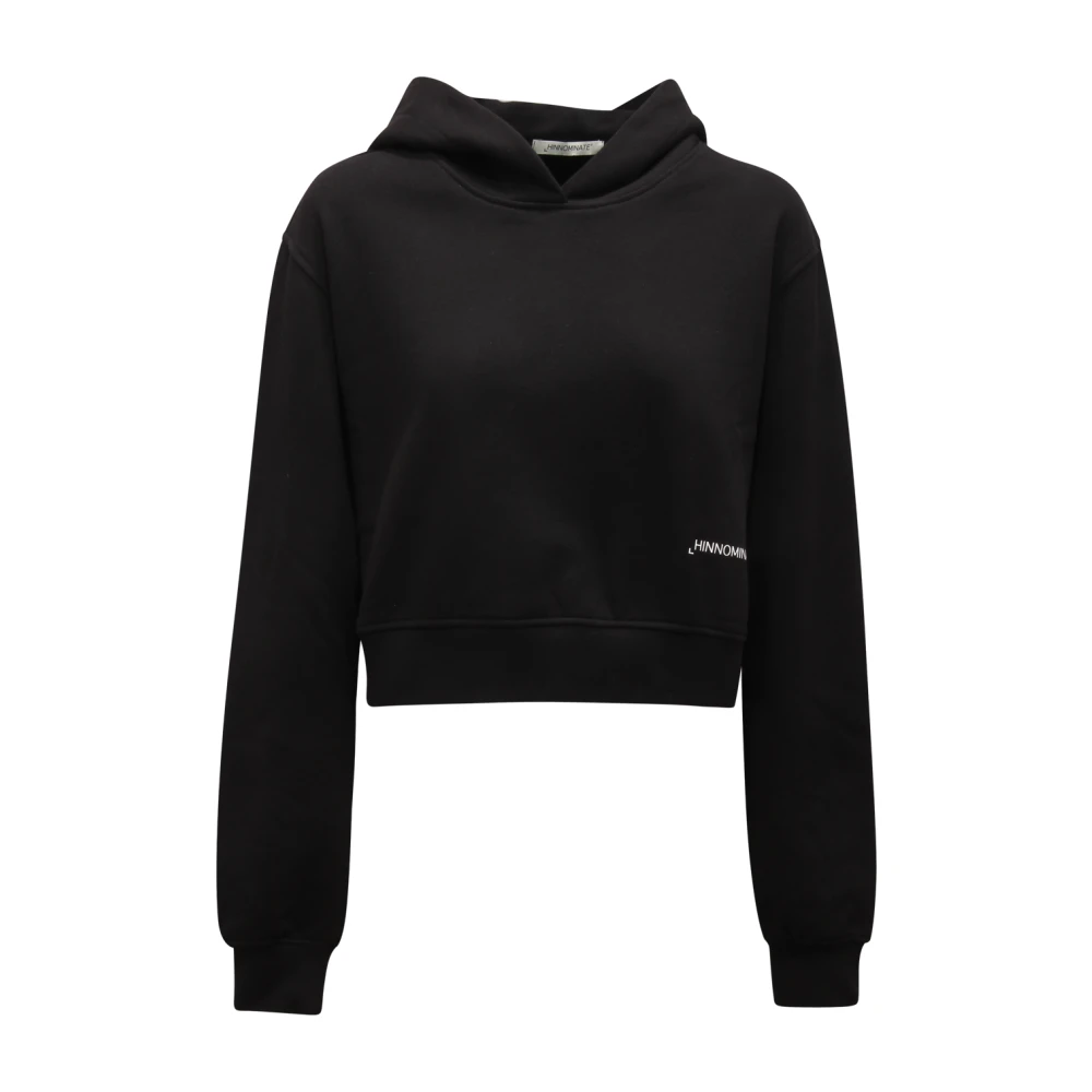 Hinnominate Women's Black Basic Cropped Hoodie - Hoodies - Xs - Sweatshirts & Hoodies