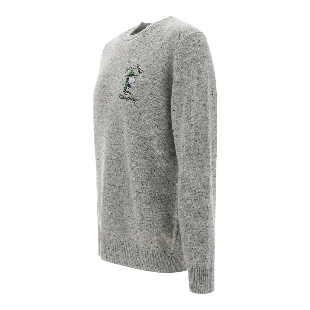 MC2 Saint Barth Grijze Snoopy Wollen Trui Gray Heren