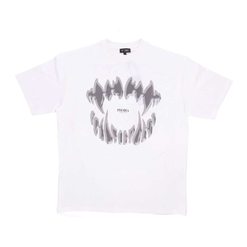 Phobia Archive Uomo Bianco Mouth Print Tee