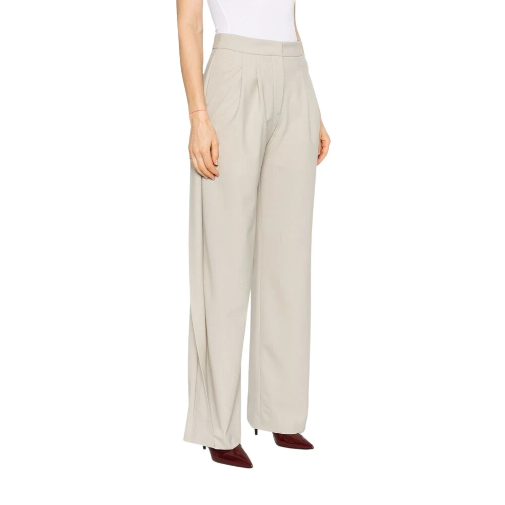 IRO Lichtgrijze Gedrapeerde Plooi Broek Gray Dames