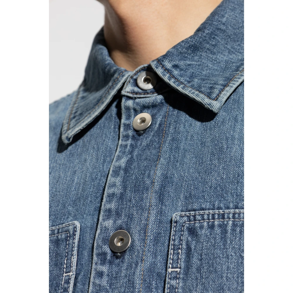 Jil Sander Denim overhemd Blue Heren
