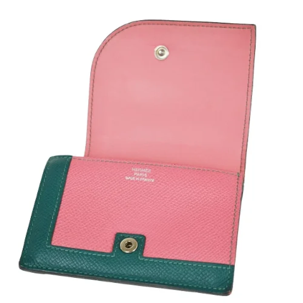 Hermès Vintage Pre-owned Canvas wallets Pink Dames