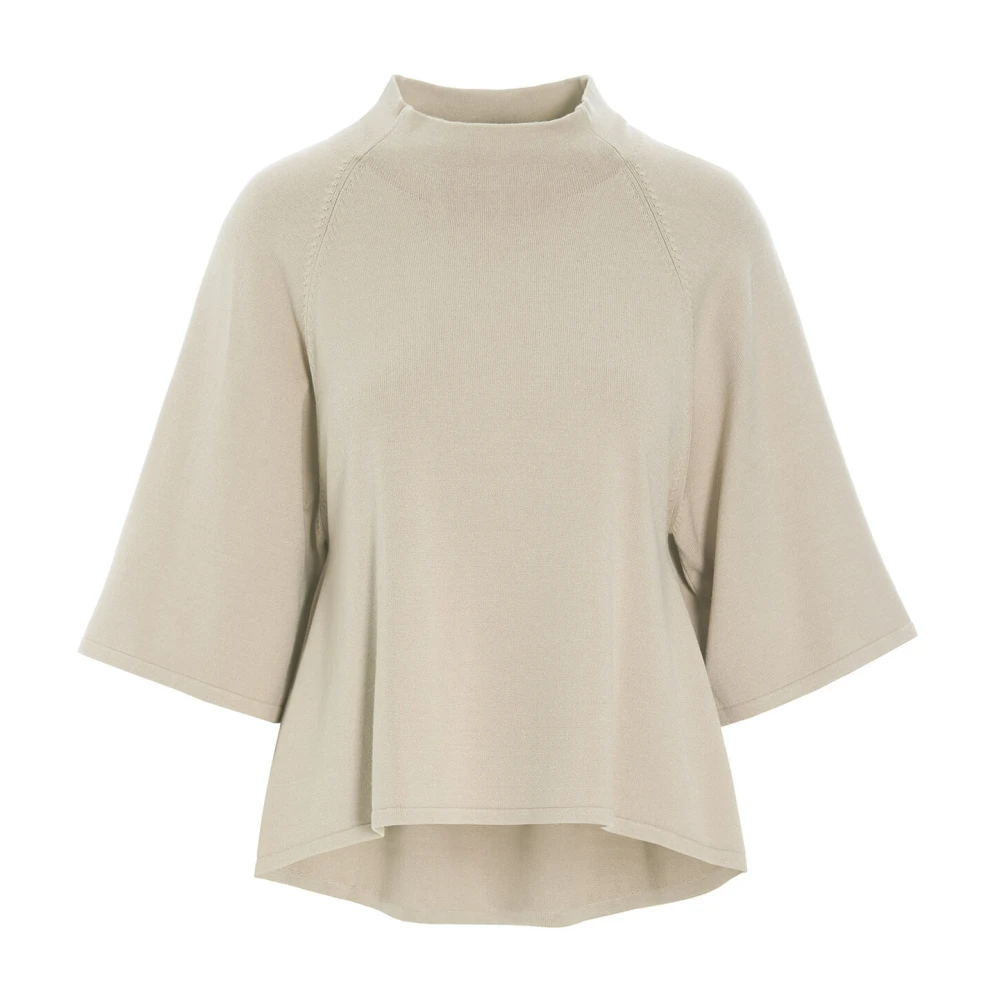Bitte Kai Rand Ivoor A-lijn Gebreide Blouse Beige Dames