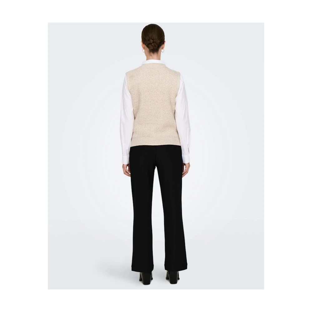 Only Celeste Gebreid Vest Beige Dames