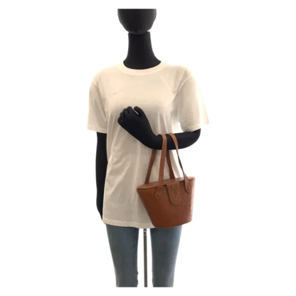 Fendi Vintage Pre-owned Leather fendi-bags Brown Dames