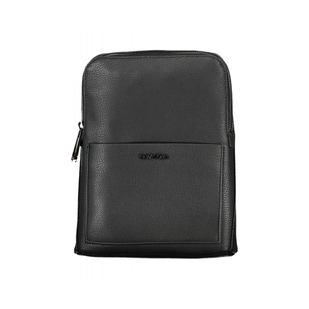 Calvin Klein Black Polyurethane Men's Shoulder Bag - Image 2