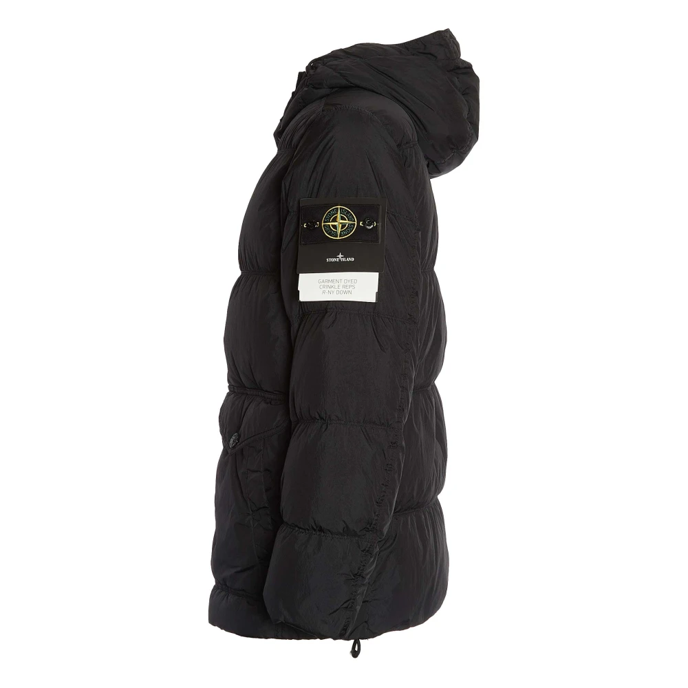 Stone Island Urban Puffer Jas Nero Aw24 Black Heren