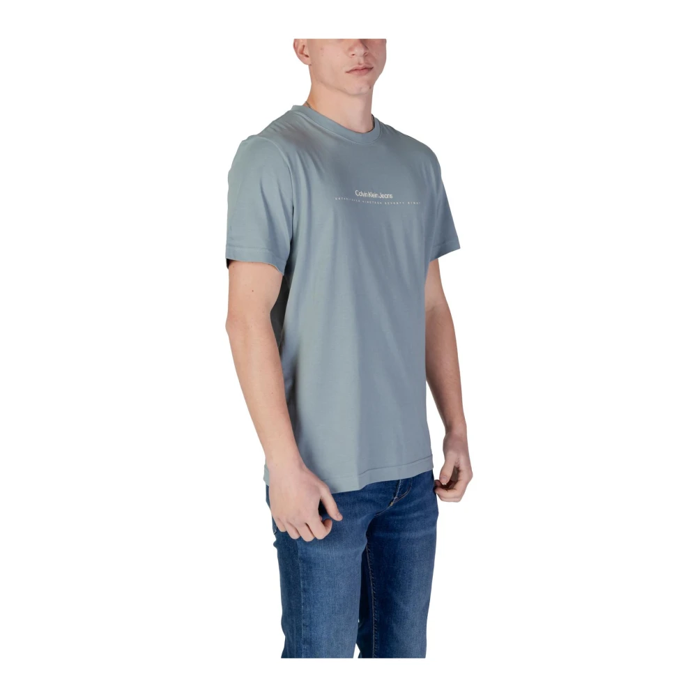 Calvin Klein Jeans Groen Katoenen T-shirt voor Mannen Green Heren