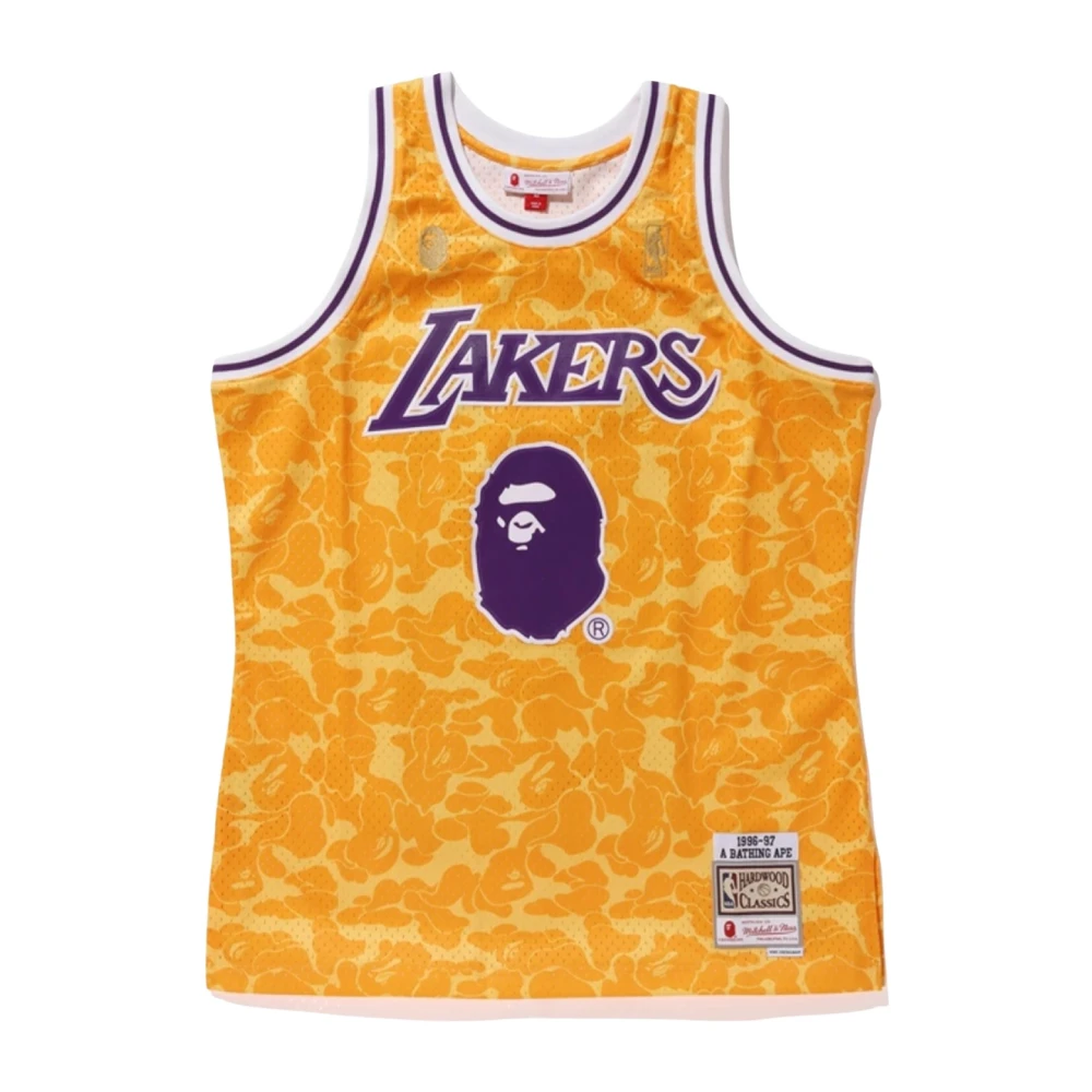 A Bathing APE Limited Edition Lakers Jersey Geel Yellow Heren
