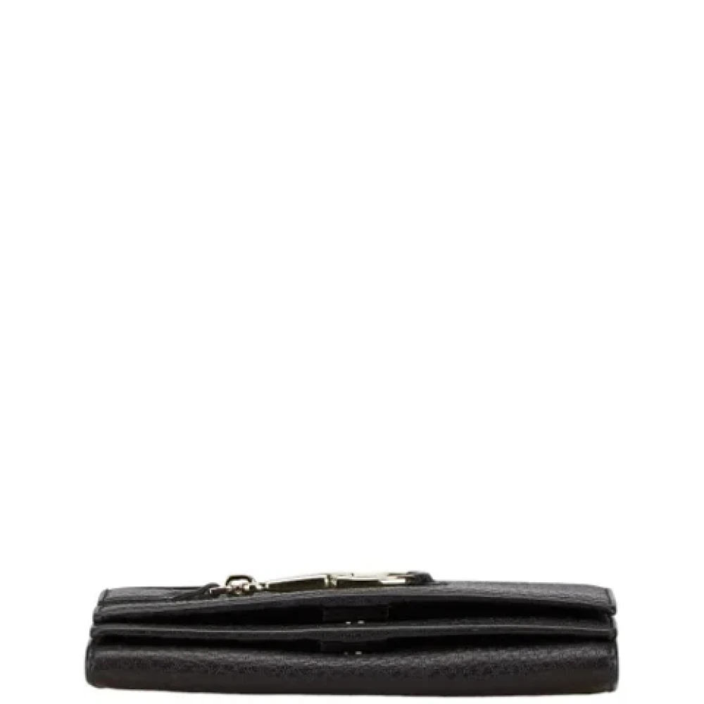 Gucci Vintage Pre-owned Leather wallets Black Dames