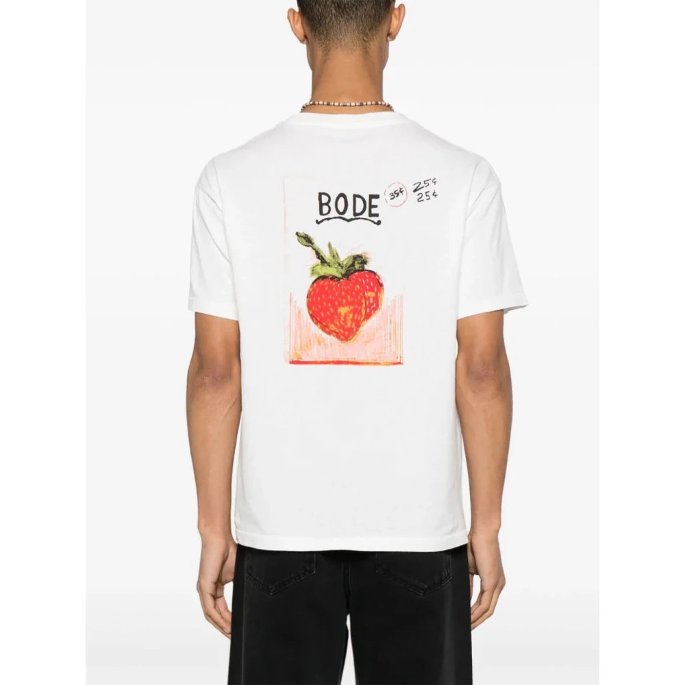Bode Crème Best Beds Tee White Heren
