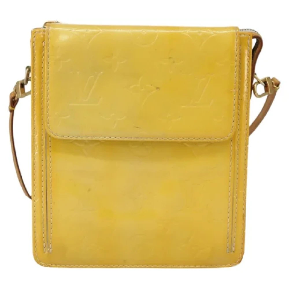 Louis Vuitton Vintage Pre-owned Leather pouches Yellow Dames