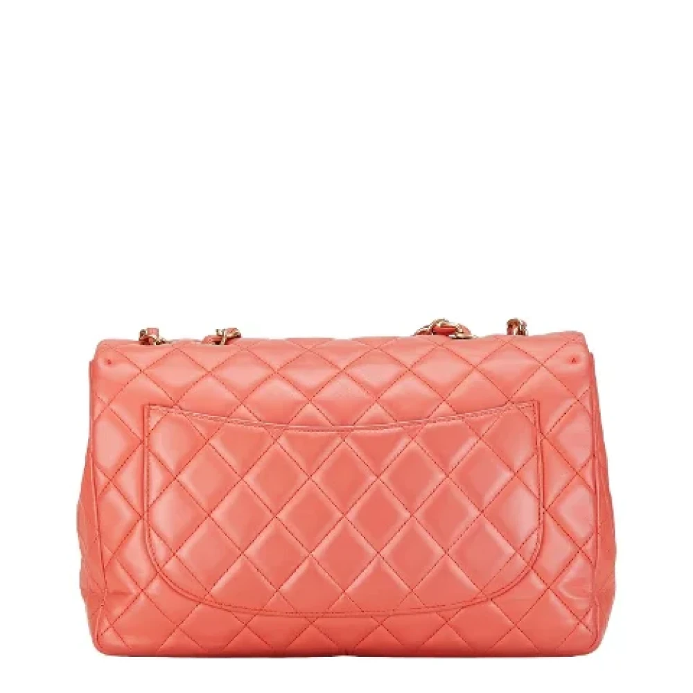 Chanel Vintage Pre-owned Leather chanel-bags Pink Dames