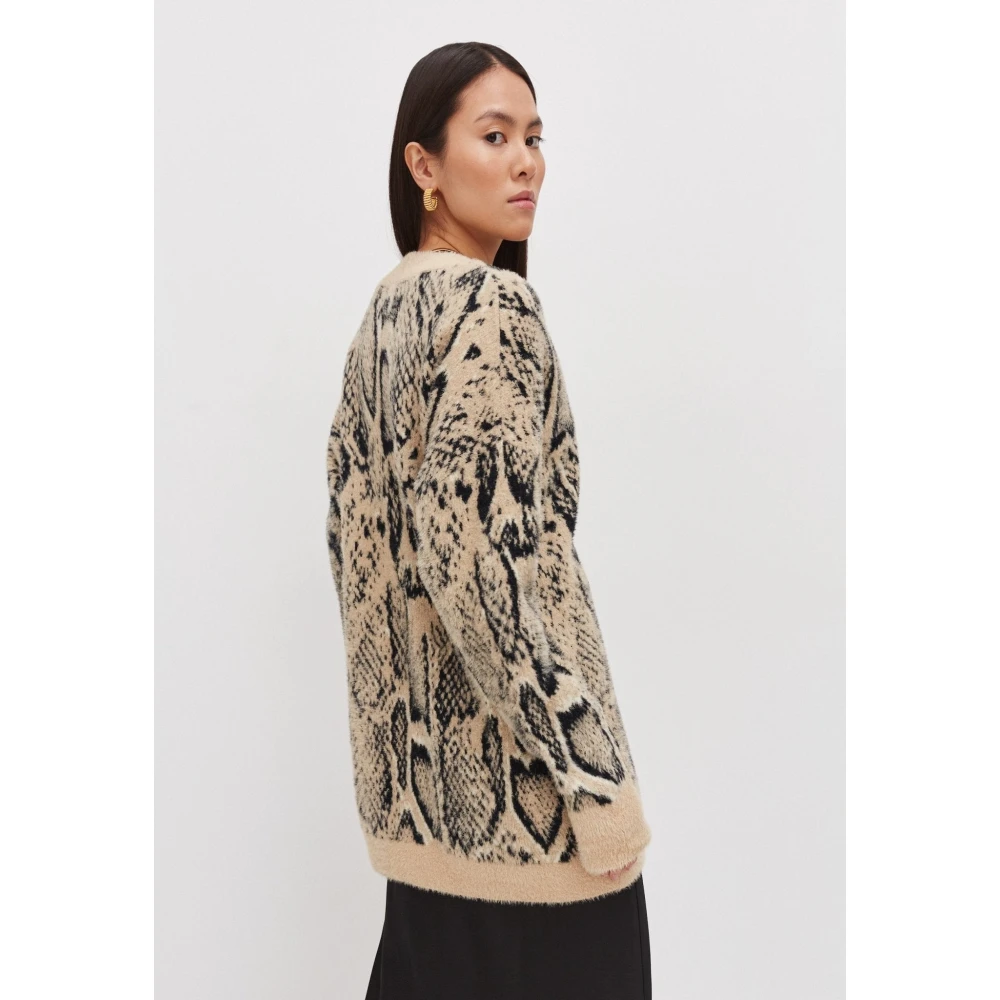 Cesare Gaspari Gebreide Vest Beige Dames