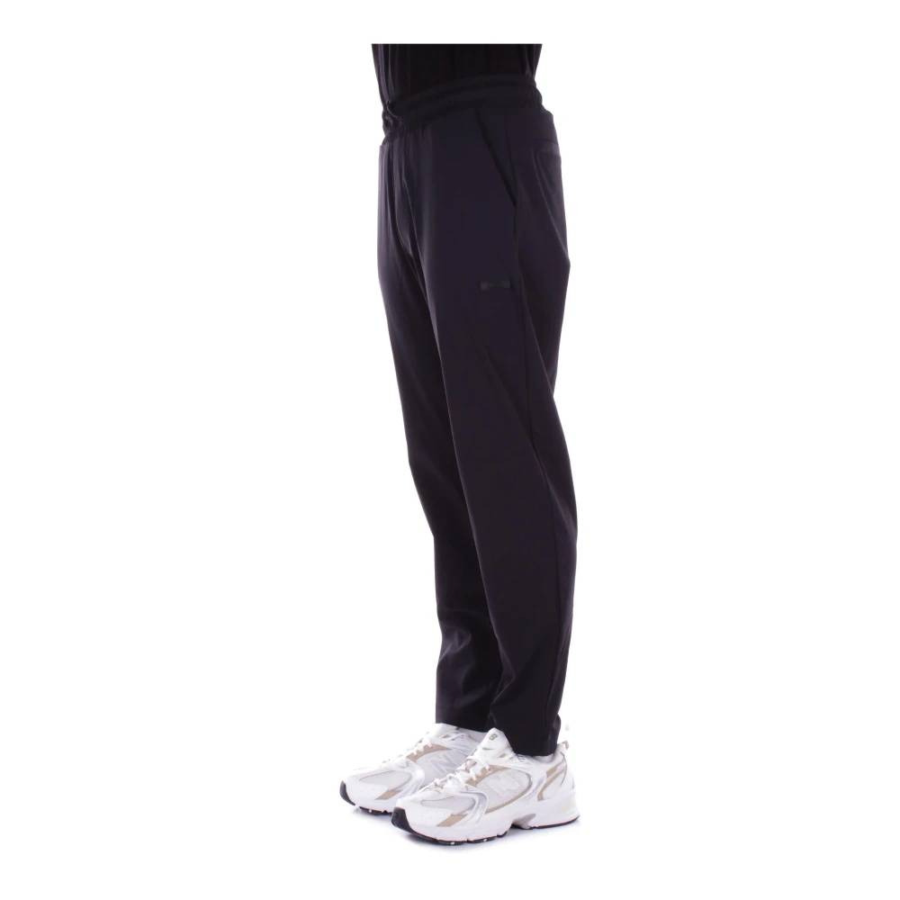 Costume National Zwarte CNC Broek Logo Zijzakken Black Heren