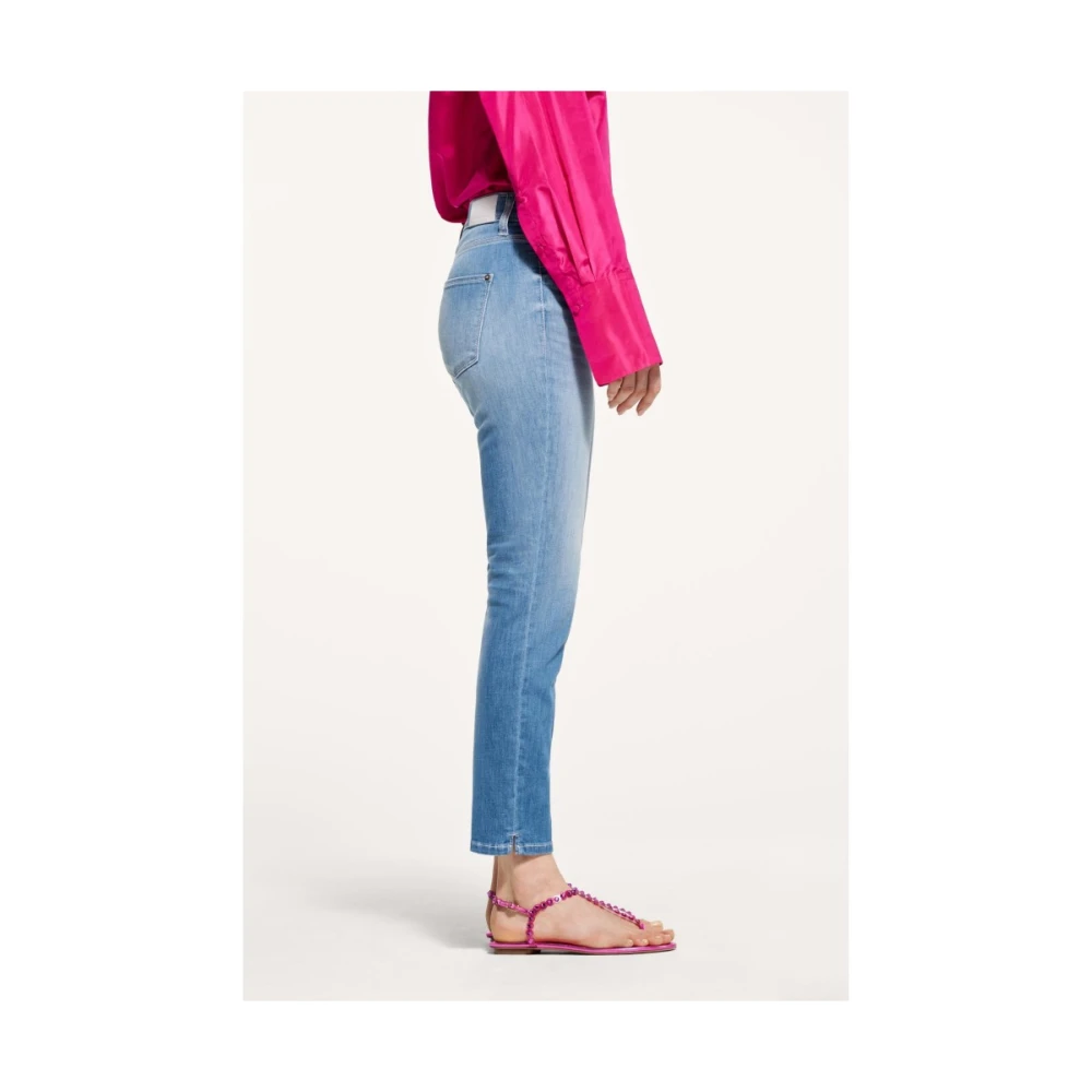 CAMBIO Blauwe Skinny Jeans Blue Dames