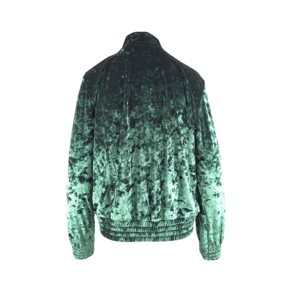 MC2 Saint Barth Groene Sweater Bomber met Rits Green Dames