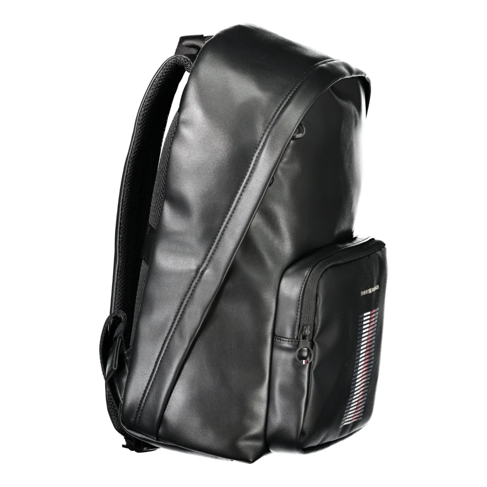 Tommy Hilfiger Zwarte heren rugzak met laptopvak Black Heren