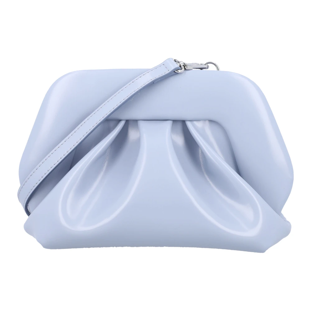 THEMOIRè Stijlvolle Dusty Blue Vegan Fabric Clutch Blue Dames