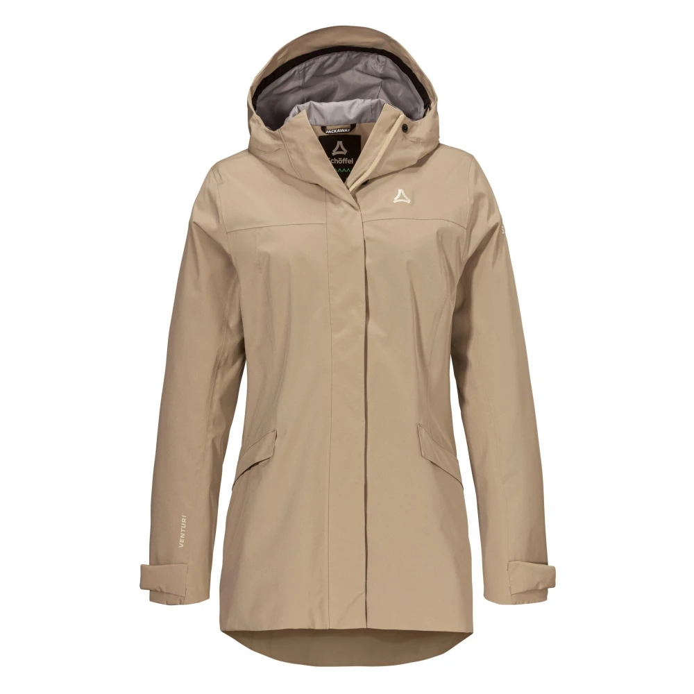 Schöffel Vrouw Beige Jassen Dames, Xl, Parka's