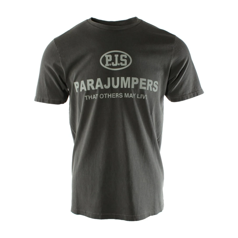 Parajumpers Heren Grijs Katoenen T-shirt Gray Heren