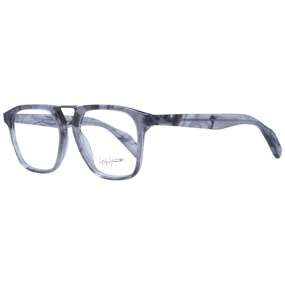 Yohji Yamamoto Men's Gray Glasses, One Size, Grey Optical Square Frames