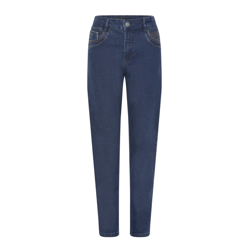 C.Ro Suzanne Broek met Rits Detail Blue Dames