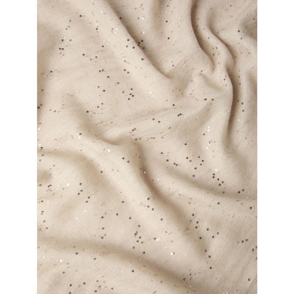 BRUNELLO CUCINELLI Beige Sjaal Collectie Beige Dames