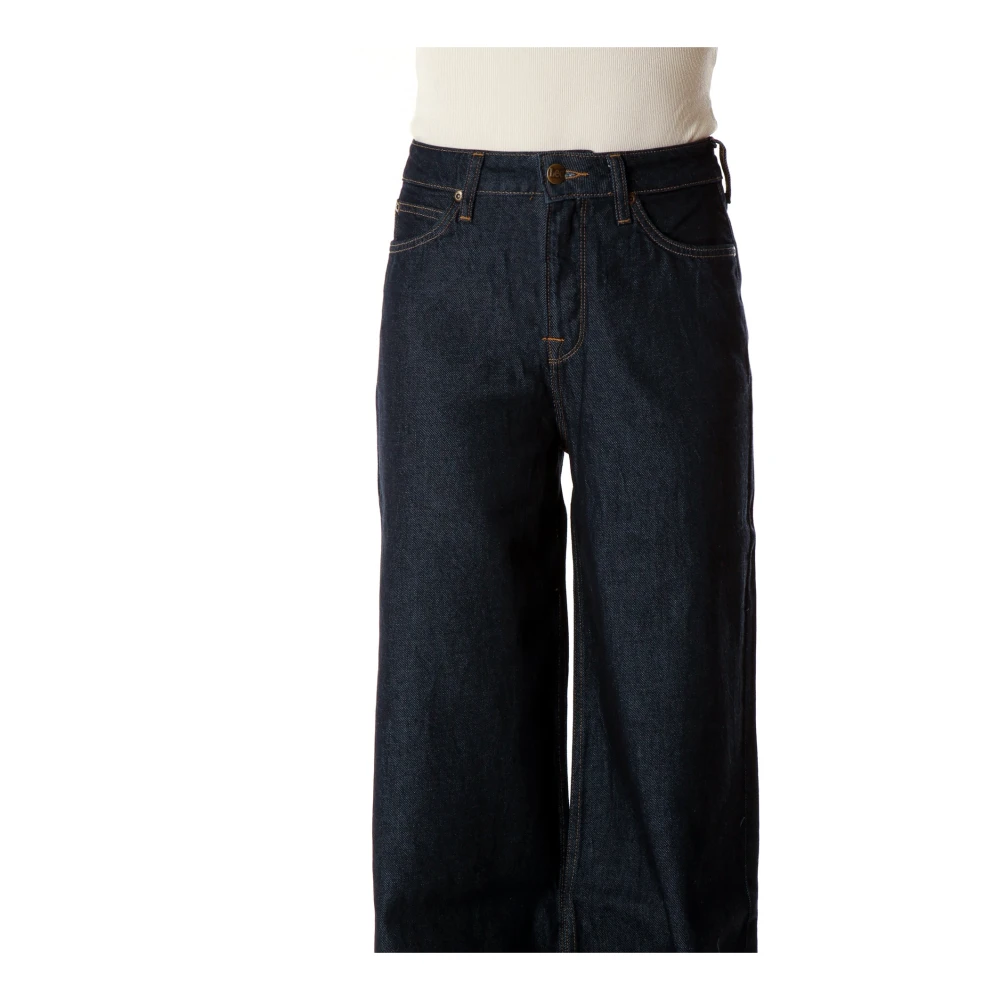 Lee Retro Flared High Waist Jeans Blue Dames